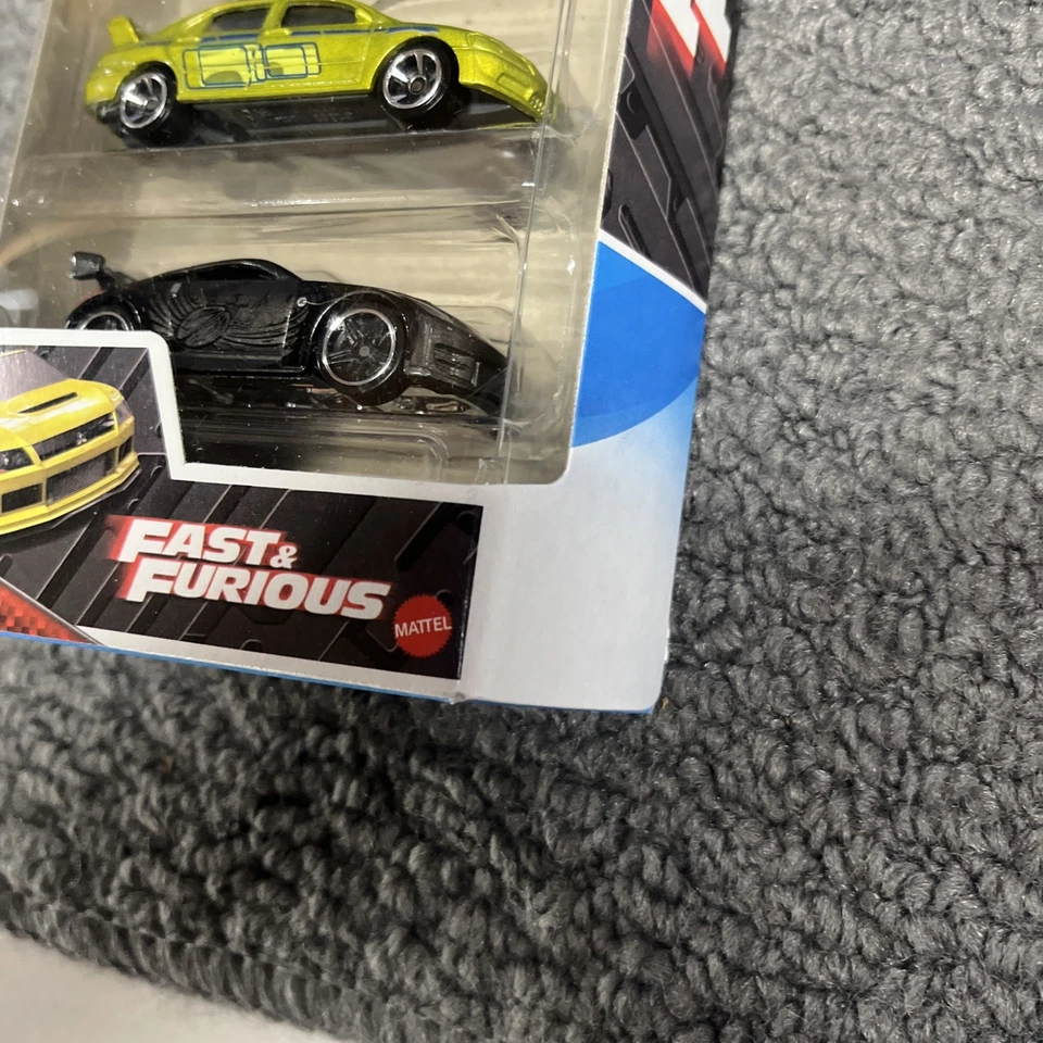 Paquete de 5 Hot Wheels Fast & Furious 2021 Impala GT-40 MITSUBISHI EVO NISSAN 350Z Foto 3 de 4