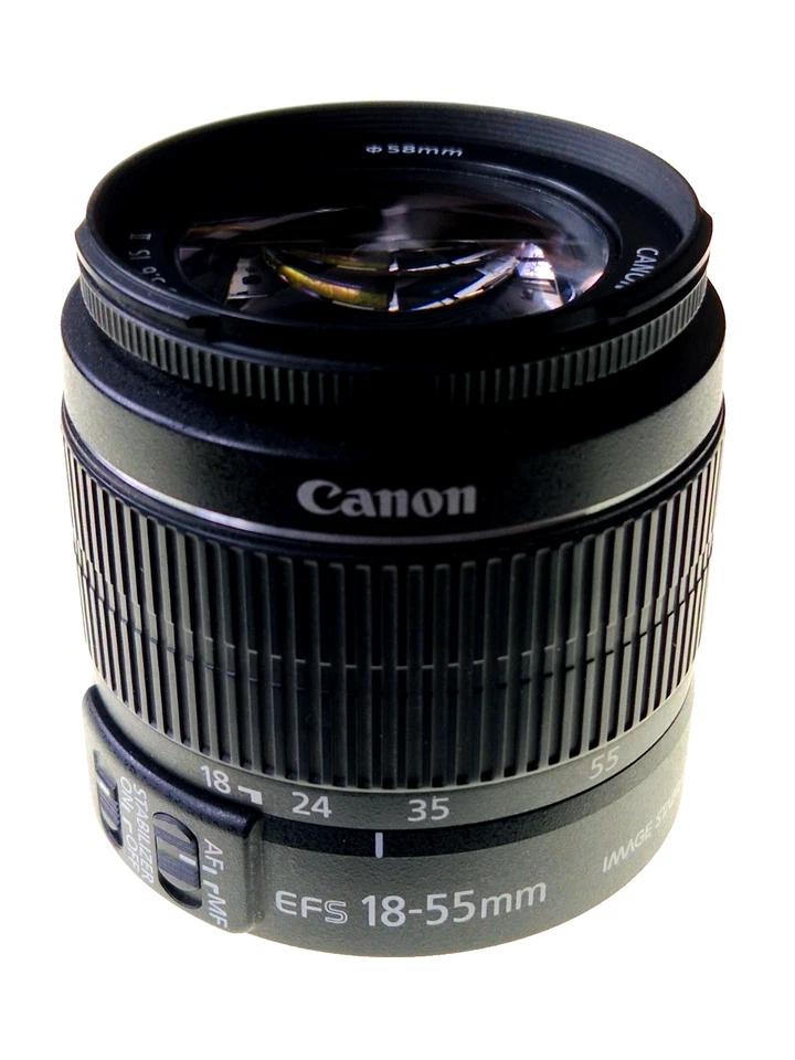 CANON 18-55mm 1:3.5-5.6 IS II 2 Objektiv EF-S Bajonett APS-C 18 55 Zoom Lens EFS - Bild 1 von 2