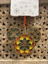 Disney Parks Exclusive Coronado Springs Resort Stained Glass Disc Ornament NEW