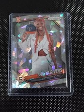 2025 Panini Prizm Saniya Rivers Cracked Ice Variation Rookie