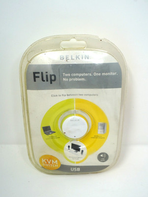 Belkin Flip USB KVM Switch F1DG102U New Sealed FAST FREE SHIPPING US SHIPPER