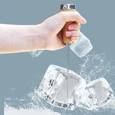 Steel Ice Pick Punch Crusher Icing Breaker To✨a Wooden Handle D3P7 K0Y5 SK SFK