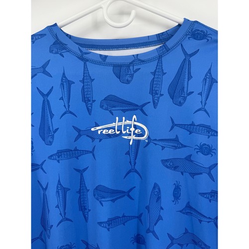 T-shirt Manches Longues Coastal Performance – Bleu – Taille XS – Anti-UV, Sèche Vite