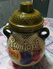 Vintage West German Rumtopf 821-32 Green Storage Jar Pot by Scheurich Keramik