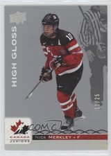 2017 Upper Deck Team Canada Juniors High Gloss 11/25 Nick Merkley #85 xp6