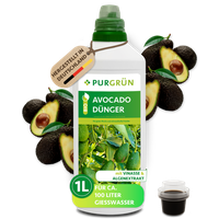 PurgrüN Bio Avocado DüNger, Npk 4+1+7, Algenextrakt, 1 Liter