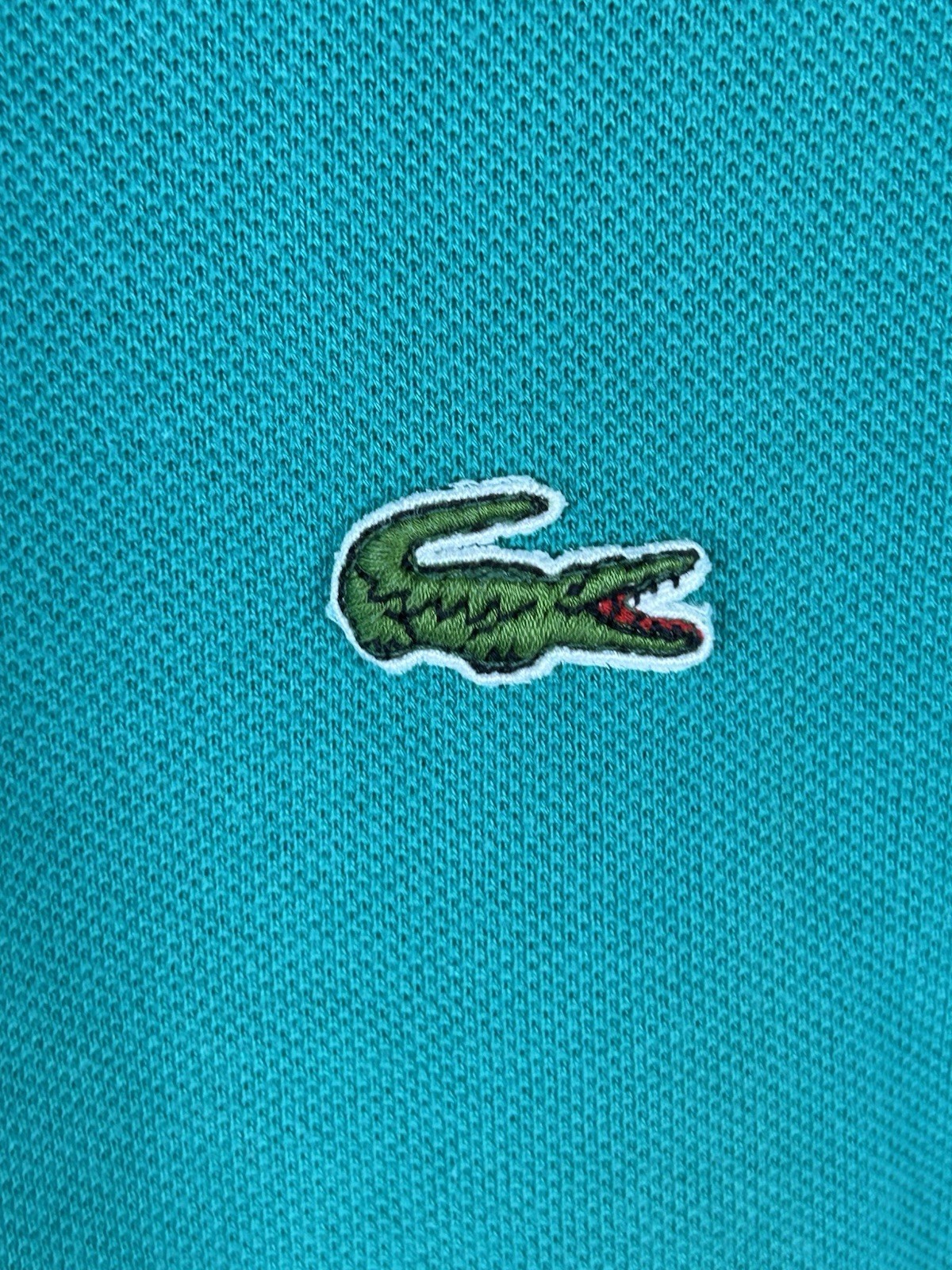 Vintage IZOD Lacoste Polo Shirt Mens XL In Green  With Croc Logo thumbnail 7