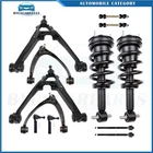 12pcs Front Struts Control Arms Tierods Sway Bar For 08-13 Silverado Sierra 1500