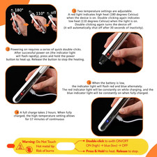 47 Pcs Card Flattening Kit Thermal Pen Based Care Tool Accessory Set Include 1