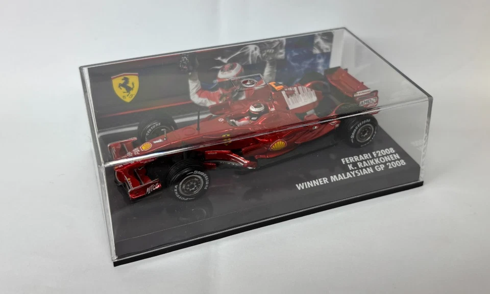 Ferrari f2008 Raikkonen winner Malaysian Gp 2008 1/43 1:43 hot wheels f 2008 - Immagine 3 di 4