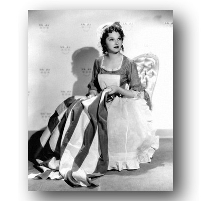 Astrid Allwyn Photo 8x10 Sewing American Flag Publicity Portrait