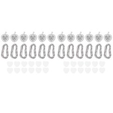 48Pcs Sublimation Rhinestone Trays Pendant Set, 12 Blank Bezel Trays, 127917