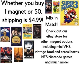 Retro 3D WWF Wrestlemania Challenge Nintendo NES Game Box Refrigerator Magnet