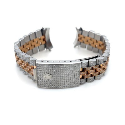 Rolex Datejust 2-Tone rose 5.75 ctw Natural Diamond Jubilee 36mm Bracelet