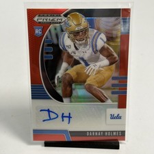 Darnay Holmes 2020 Prizm Draft Picks #261 Red Prizm Auto RC NM Rookie Card. rookie card picture