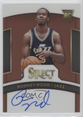 2014 Panini Select Rookie Signatures Copper Prizm 20/49 Rodney Hood Auto RC s3g