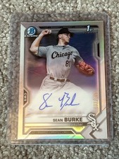 2021 Bowman Draft - Chrome Draft Pick Sean Burke Auto Refractor /499