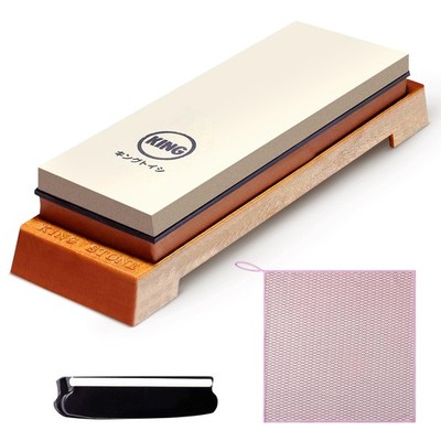Japanese Whetstone Knife Sharpener - Dual-Sided 1000/6000 Grit Japanese Knife...