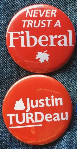 CANADIAN ELECTION BUTTONS conservative liberal ndp andrew scheer justin trudeau - Foto 8 di 10