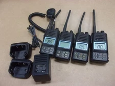 Lot of 4 Standard Horizon HX370S Marine Radio Handheld Submersible VHF MH-57 Mic