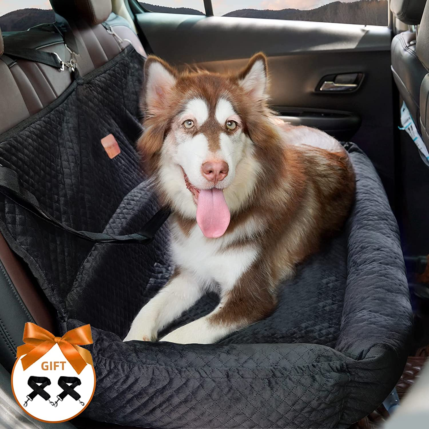 3 dog car seat
