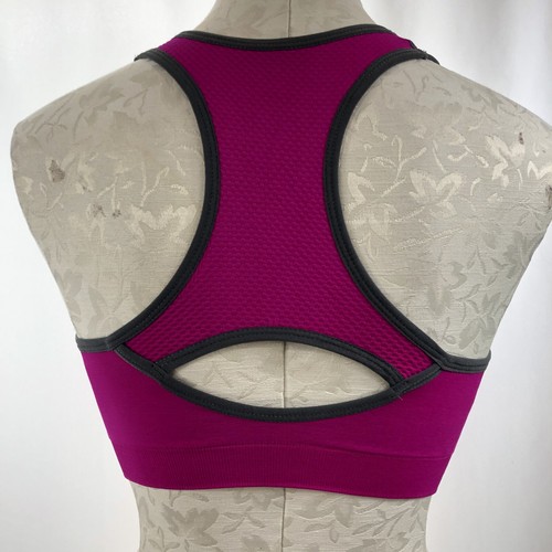 BAOMOSI Women's Hot Pink/Gray Racerback Sports Bras Bra Sz M NWT - Picture 4 of 5