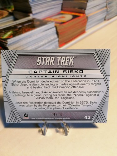 2019 Star Trek InfleXions: Starfleet's Finest Sisko #43 70/75 Sci Fi TV Show - Picture 2 of 2