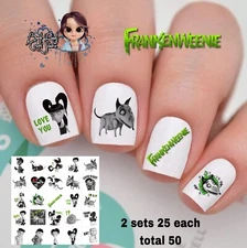 Frankenweenie Waterslide Nail Decals Set Of 50 Instructions & Bonus