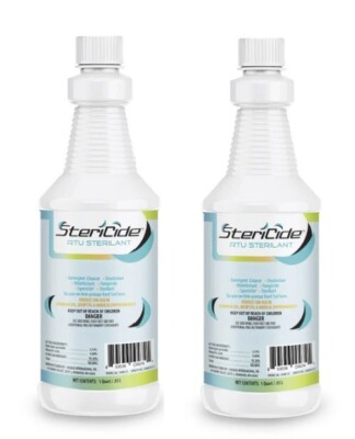 2 -Stericide RTU Sterilant Eliminate Microbial Life-Clean Deodorize Disinfect 1Q