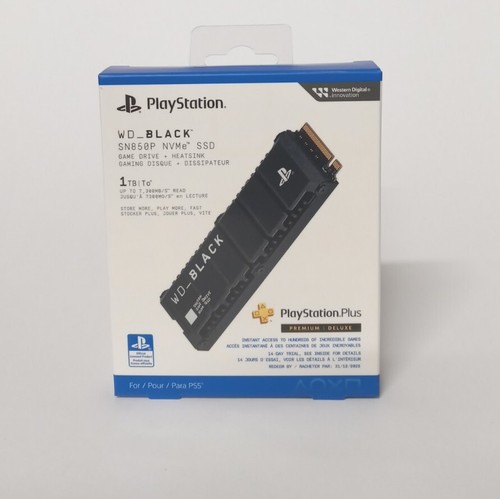 WD_BLACK SN850P NVME SSD PLAYSTATION PLUS GAME DRIVE + HEATSINK 1TB (24E)