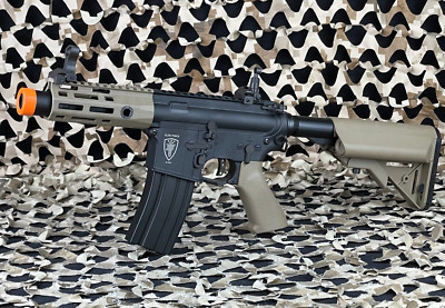NEW Elite Force M4 CQCX With EyeTrace AEG Airsoft Gun - Black/Tan (2279588)