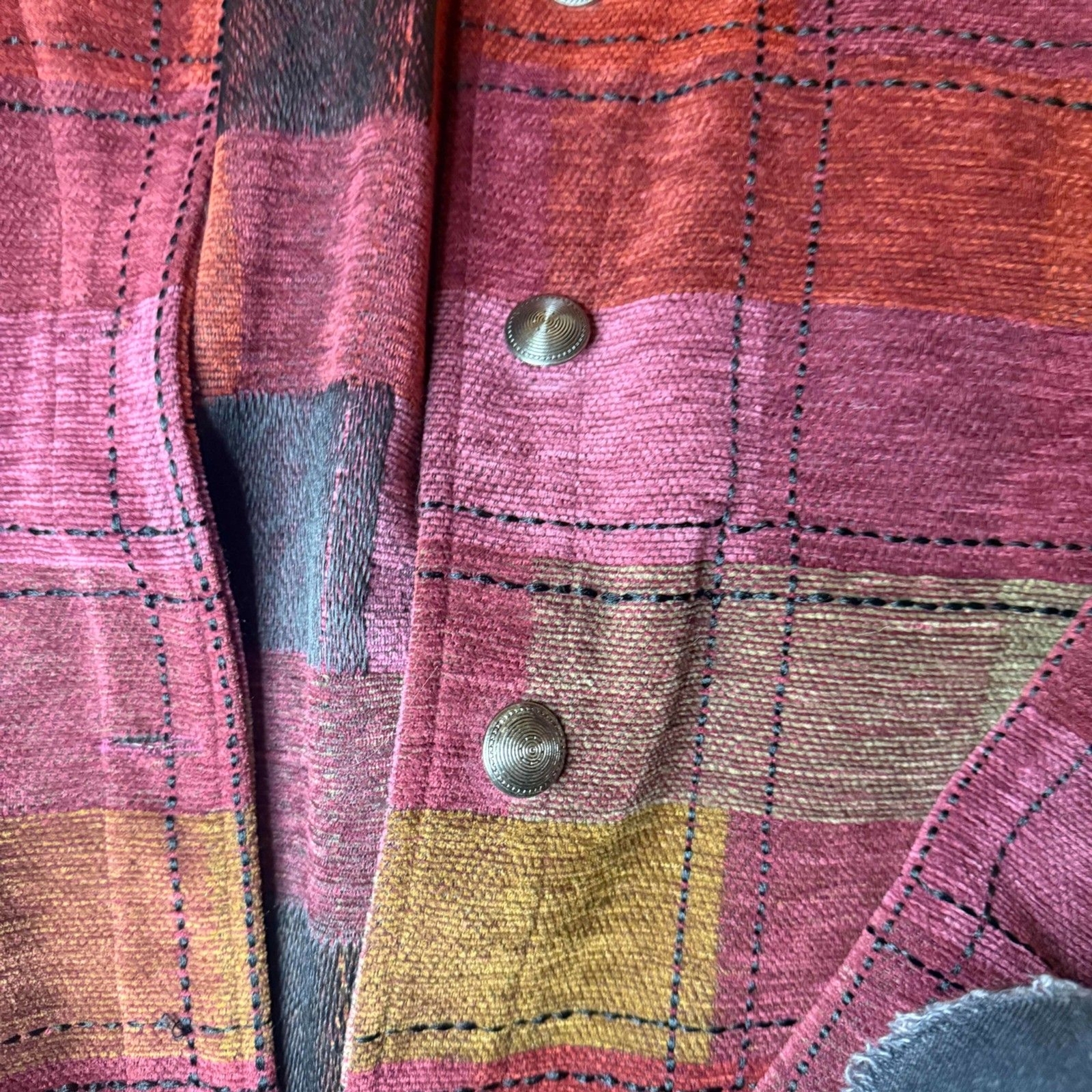 Vintage Christopher & Banks Patchwork Jacket Card… - image 4