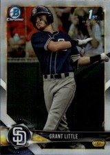 2018 Bowman Draft Grant Little #BDC-110 Chrome Refractors San Diego Padres 14N
