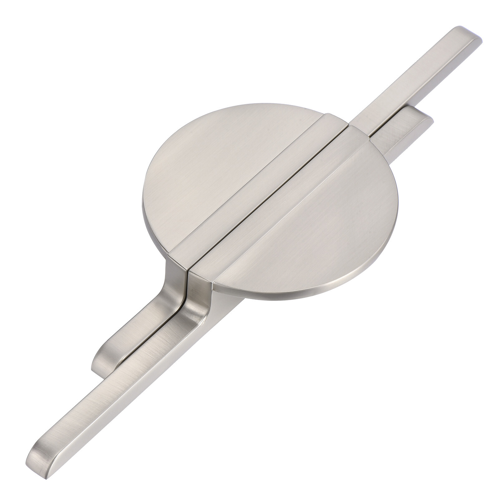 2 Pack Brushed Silver Semicircle Cabinet Pulls 2.5 Inch 64mm Handles