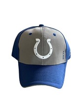 NFL Indianapolis Colts Blue and Gray Strap Back Baseball Cap Hat - New