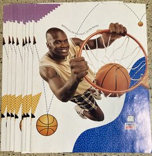 LOT 8 1993 SHAQ SHAQUILLE O'NEAL ROOKIE PEPSI SCHOOL BOOK COVER PROMO