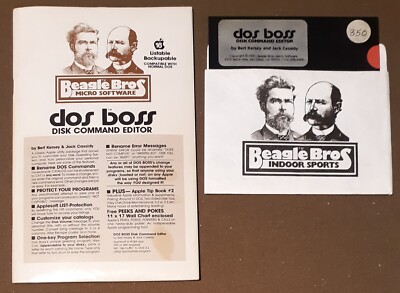 Dos Boss Disk Command Editor by Beagle Brothers Bros Apple II+,IIe,IIc,IIgs 1981