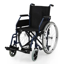 [FDA APPROVED]Foldable Manual Medical Wheelchair w/Armrest & Swing Away Footrest