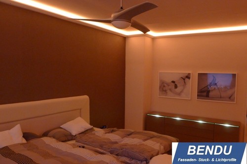 23,6m LED Lichtprofile indirekte Beleuchtung Leiste indirektes Licht Stuck BENDU - Afbeelding 10 van 12