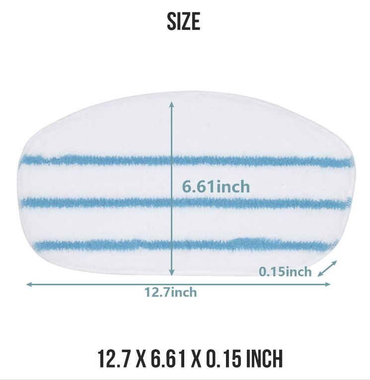 2 Pack Replacement Steam Mop Pads, Compatible with PurSteam ThermaPro
