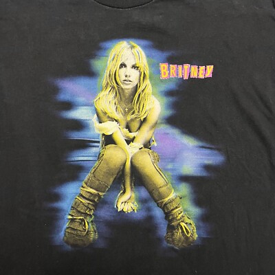 Vintage Britney Spears Pop Tour 2001 Adult T Shirt L | eBay