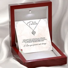 To My Soulmate/fiance Necklace Gift for Valentine Fiancée/Girlfriend for her