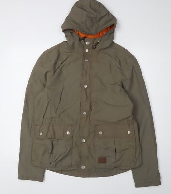 Threadbare Green Hooded Parka Jacke Herren M