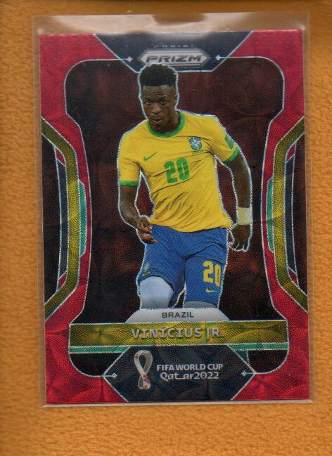 Vinicius Jr. 2022 Panini Prizm FIFA World Cup Prizms Choice Red #36 Brazil