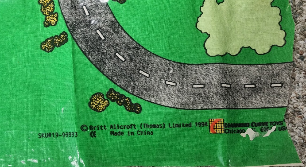 Thomas Mat Thomas and Friends Plastic Play Mat Limited 1994 Wooden Railway System ...
