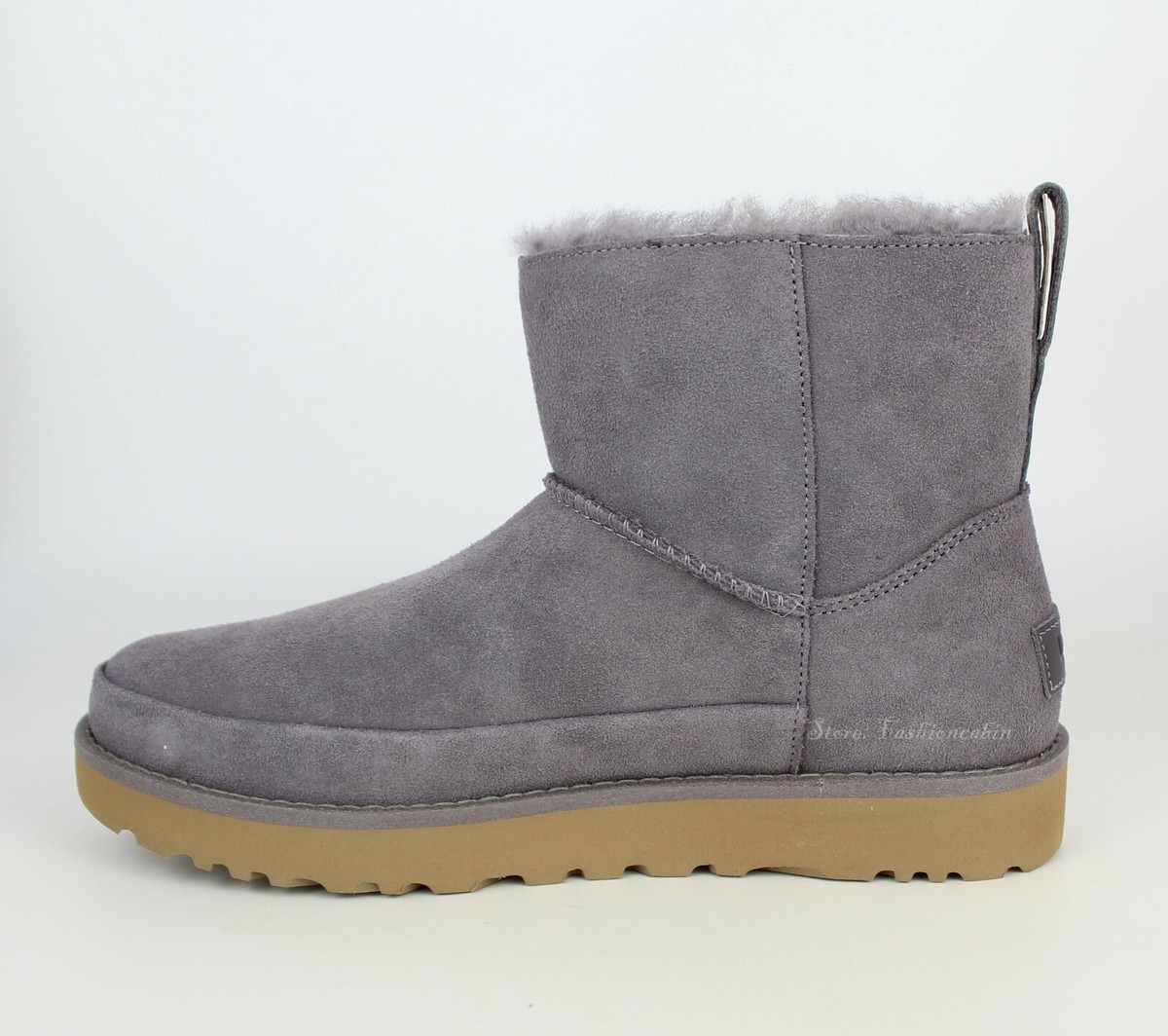 NEW UGG Classic Mini Zip Boot, Color: SHADE, US 8, MSRP $160 | eBay