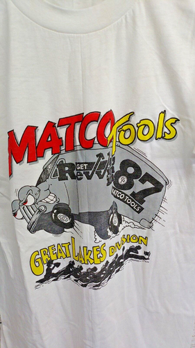 Vintage Matco Tools "Get Revvin in 87" 1987 Single Stitch T-Shirt Men's Large - Picture 5 of 7