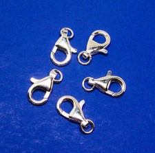 5 pcs Sterling Silver 925 LOBSTER CLAW 16mm x 9mm CLASP Total weight 4.7 grams