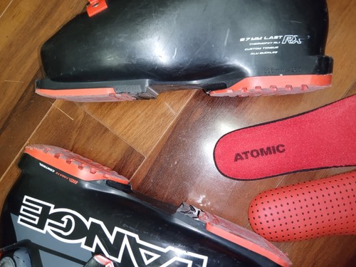 Lange RX 100 L.V. Used Men's Ski Boots Size 26/26.5 Black Red Excellent 2017 - Picture 16 of 22
