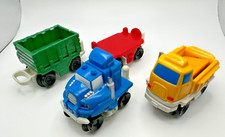 GEOTRAX Tracktown Lot of 4 train cars Mattel 2003